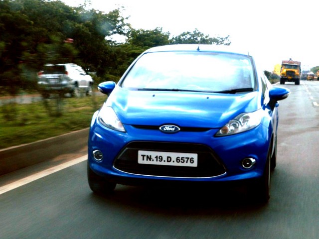 All New Ford Fiesta on the Chennai Bangalore Highway