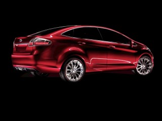 Ford Verve Sedan Concept Rear 3/4