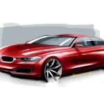 2012 BMW 3 Series Design Sketches Front 3/4