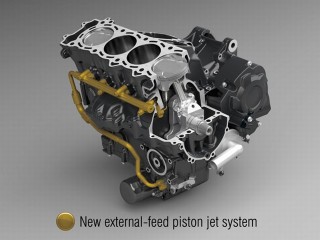 2012 Kawasaki Ninja ZX-14R : Piston jet system Lubrication