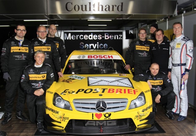 2011 DTM : David Coulthard with his Deutsche Post AMG Mercedes