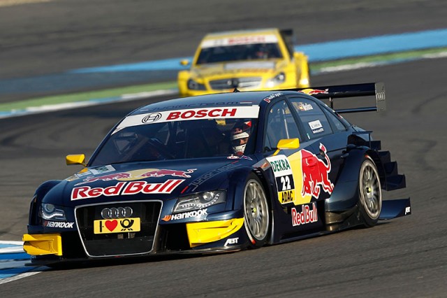 2011 DTM : Hockenheim, Miguel Molina driving a Red Bull Audi A4 DTM takes pole!