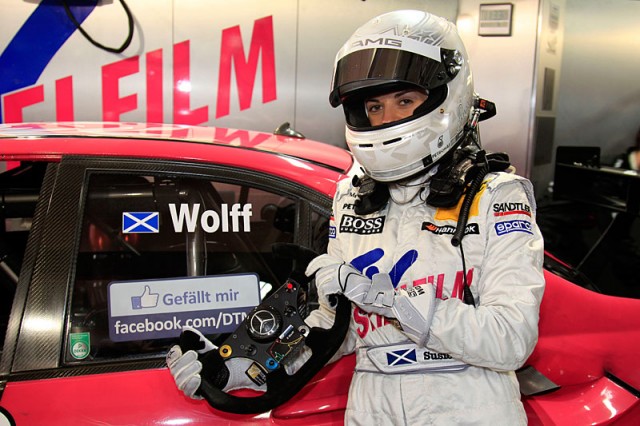 Susie Wolff after Qualifying 17th at the final round of the 2011 DTM at Hockenheim