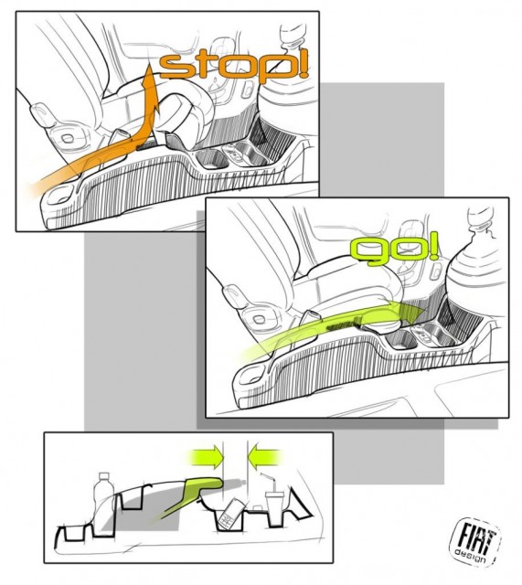 Fiat Nuova Panda Design Story Handbrake