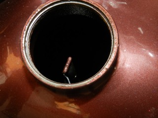 1954 BSA C11G : Inside the Oil Tank