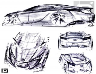 Toyota FT-86 Design Sketches