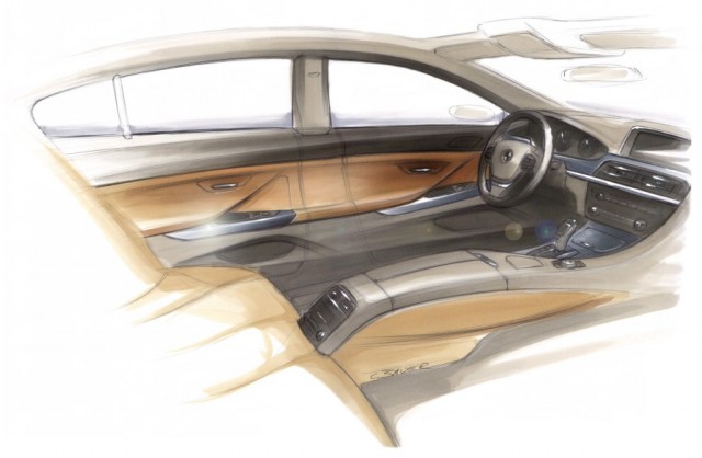 BMW 6 Series Gran Coupe : Interior Design Sketches