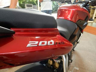 2012 Bajaj Pulsar 200NS : 200 NS Logo on tail piece