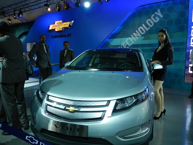 Chevrolet Volt at the 11th Auto Expo 2012