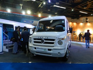 Force Motors Traveller CNG at the 11th Auto Expo, 2012