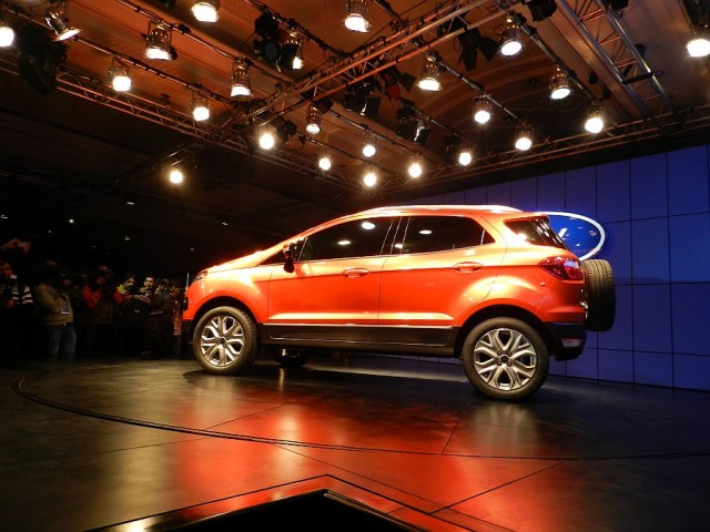 Ford EcoSport Unveiled at New Delhi : Rear 3/4
