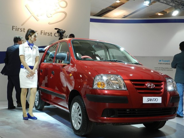 Hyundai Santro at the 11th Auto Expo 2012