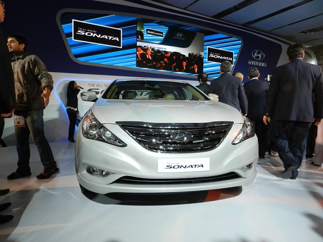 New Hyundai Sonata at the 11th Auto Expo 2012