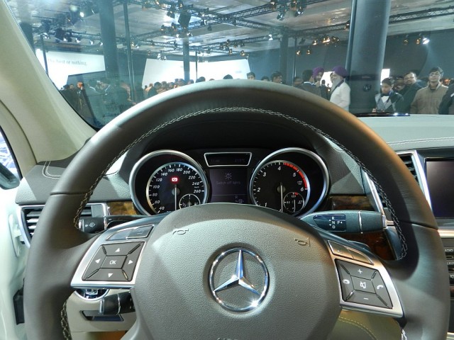 Mercedes-Benz New M-Class at the 11th Auto Expo: Steering Wheel