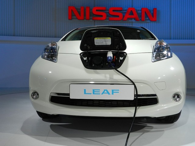 Nissan Leaf at the 11th AutoExpo 2012