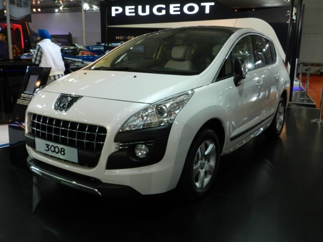 Peugeot 3008 at the 11th Auto Expo 2012