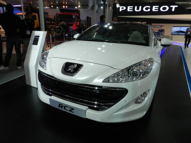Peugeot RCZ Coupe at the 11th Auto Expo 2012 : Front