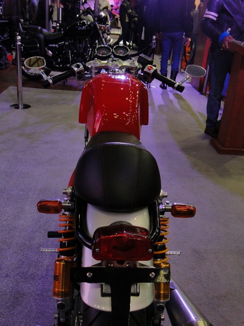 Royal Enfield Cafe Racer Concept at the 11th Auto Expo, Rear
