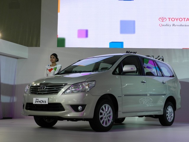 Toyota Innova Facelift at the 11th Auto Expo 2012