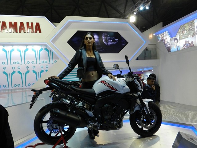 Yamaha FZ1 at the 11th Auto Expo 2012