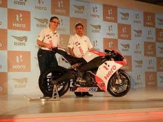 EBR 1190RS, Mr. Erik Buell and Mr. Pawan Munjal at the HeroMoto Corp EBR press conference