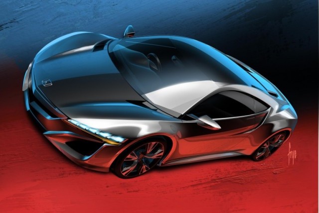 2012 Honda NSX Concept Design Sketch