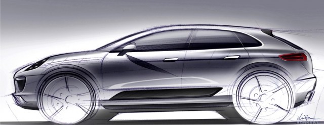 Porsche Baby Cayenne SUV Macan : Design Sketch