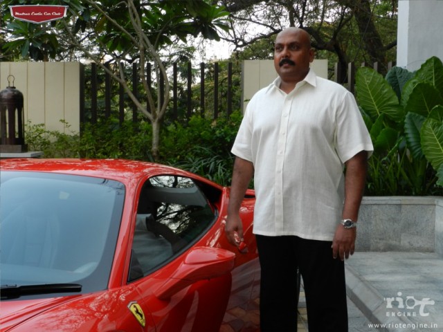 Balsingh George at the Madras Exotic Car Club Launch
