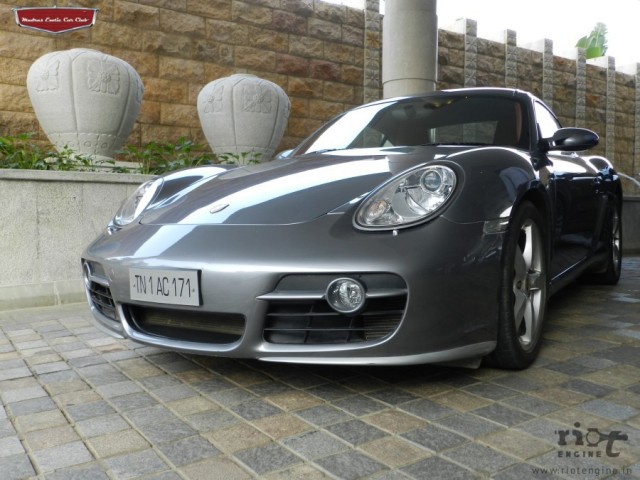 Porsche Cayman S Madras Exotic Car Club Launch 01