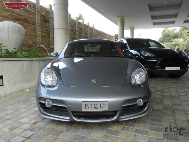 Porsche Cayman S Madras Exotic Car Club Launch 02
