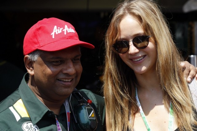 Jennifer Lawrence & Tony Fernandes,  Caterham F1 Team 2012 Formula 1 Monaco Grand Prix 03