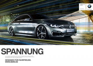 BMW Print Ad 2013 - Design & Dynamism by Uwe Düttmann featuring the Concept 4 Series Coupe
