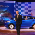 Nigel E. Wark, Executive Director (Marketing, Sales & Services) Ford India at the Ford Fiesta Launch