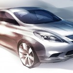 Nissan Global Sedan Sunny/Versa Indian Launch Design Sketches
