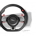 Jaguar C-X16 Design Sketches : Steering Wheel
