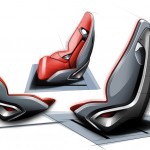 Jaguar C-X16 Design Sketch Seats