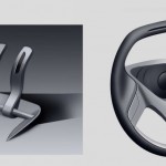 Rimac Concept_One Design Sketches Interior : Pedals & Steering Wheel