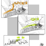 Fiat Nuova Panda Design Story Handbrake Lever