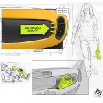 Fiat Nuova Panda Design Story : Large 'Oddment' Pocket in the dash