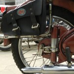 1954 BSA C11G Plunger Suspension, Custom Saddlebag
