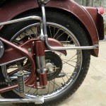 Muthukumar's 1954 BSA C11G at B&QRest Garage, Coimbatore