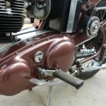 Muthukumar's 1954 BSA C11G at B&QRest Garage, Coimbatore