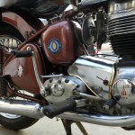 1954 BSA C11G : Points housed inside the timing case