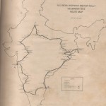 1972 All India Highway Motor Rally - Route Map