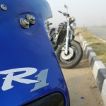 '01 Yamaha R1, Yamaha V-Max in the background