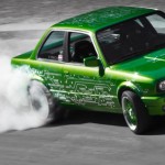 Mate Rimac drifting his e-M3, an electric BMW E30