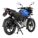 Bajaj Pulsar 135LS now in Long Beach Blue/Plasma Blue : Rear 3/4