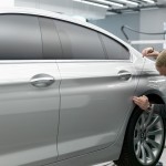 BMW 6 Series Gran Coupe : Taping the shutlines on the clay model
