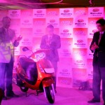 Mahindra Duro 125 DX unveiled : From right to left Mr. Viren Popli, Senior Vice President, Strategy & Market Development, Mr. Sarosh Shetty, VP- Marketing, Mr. Dharmendra Mishra-VP, Sales and Customer Care