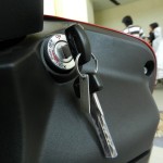 Key slot without back lighting on the Mahindra Duro 125 DX